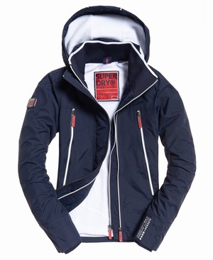 Superdry Pop Cipzár Velocity SD-Windcheater Női Kabát Sötétkék/Fehér | EGRVS5972